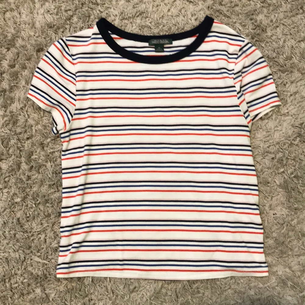 Striped short sleeve shirt